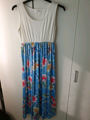 lux & co brooke 2fer knit maxi dress